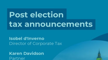 Post Election Tax announcements
